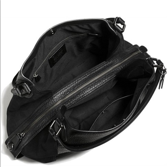 DESIGNER: Coach mixed leather Edie bag - Picture 17 of 17